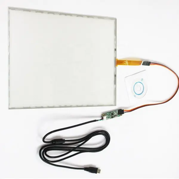 15 بوصة 4 أسلاك TP لوحة شاشة تعمل باللمس مقاومة EETI Controller