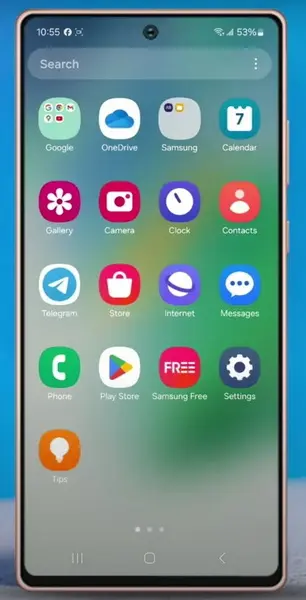 Teléfono con pantalla táctil Samsung