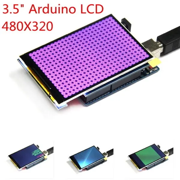 Una pantalla táctil LCD TFT de 3,5 pulgadas que muestra un patrón hexagonal púrpura vibrante Una pantalla táctil LCD TFT de 3,5 pulgadas que muestra un patrón hexagonal púrpura vibrante