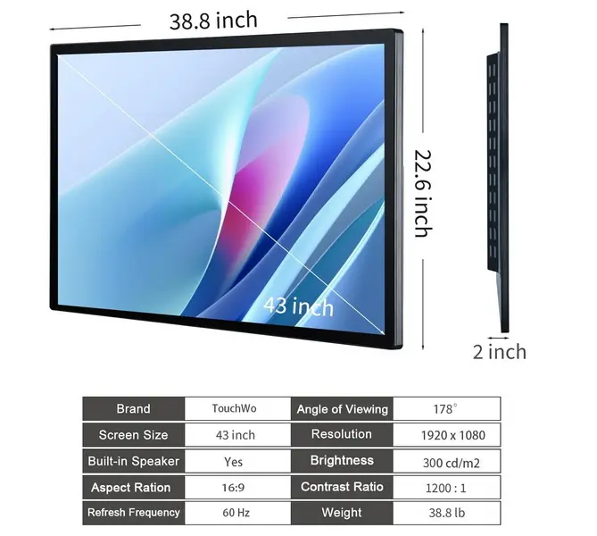Großformatiges Touch-Display