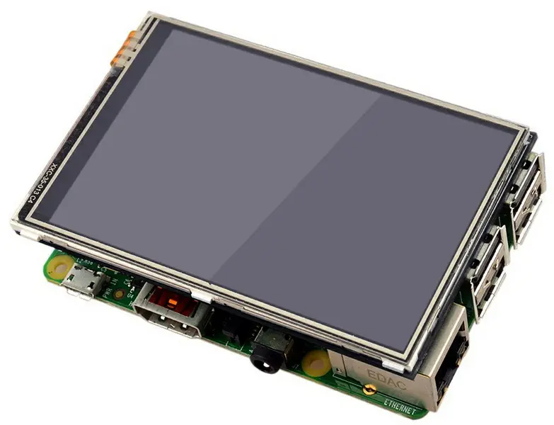 شاشة TFT LCD مقاس 3.5 بوصة مثبتة على لوحة Raspberry Pi