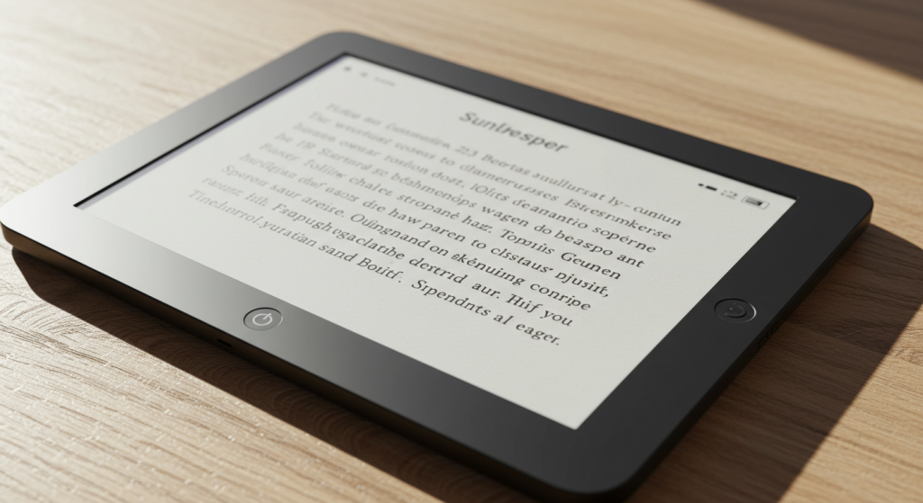 Sunlight-readable ePaper screen