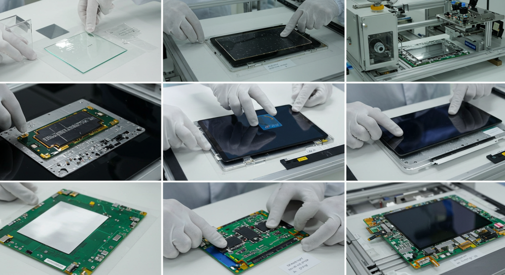 capacitive touch screen assembly process